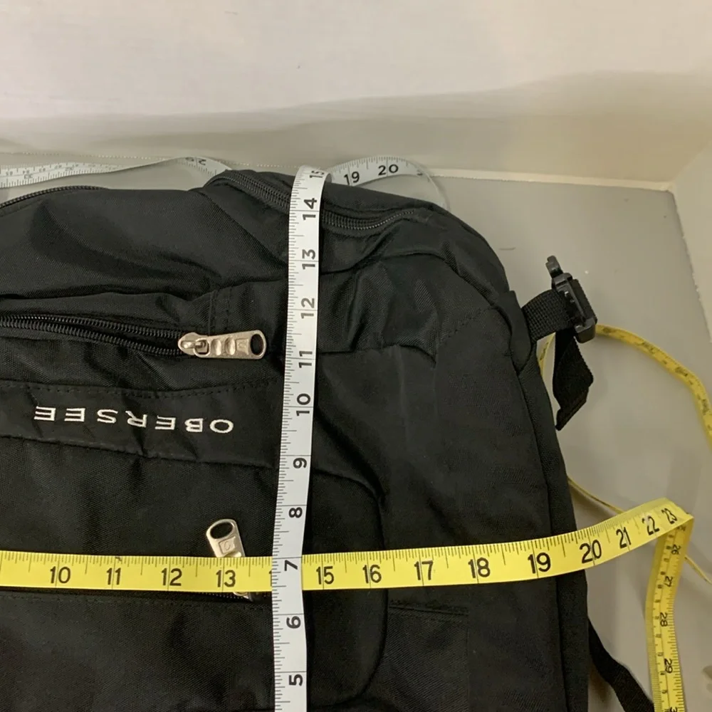 Obersee Bern Diaper Bag Backpack Black